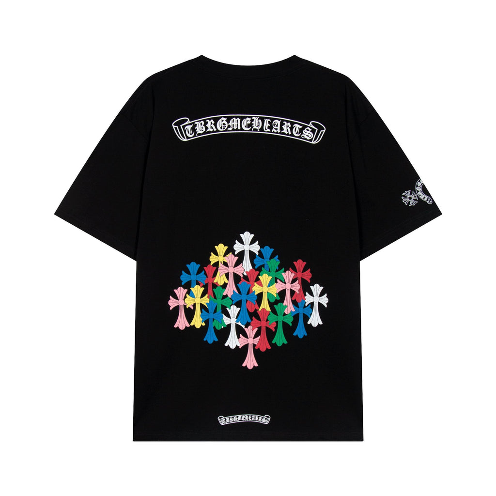 Chrome Hearts Rainbow Horseshoe Cross Graphic T-Shirt — hero