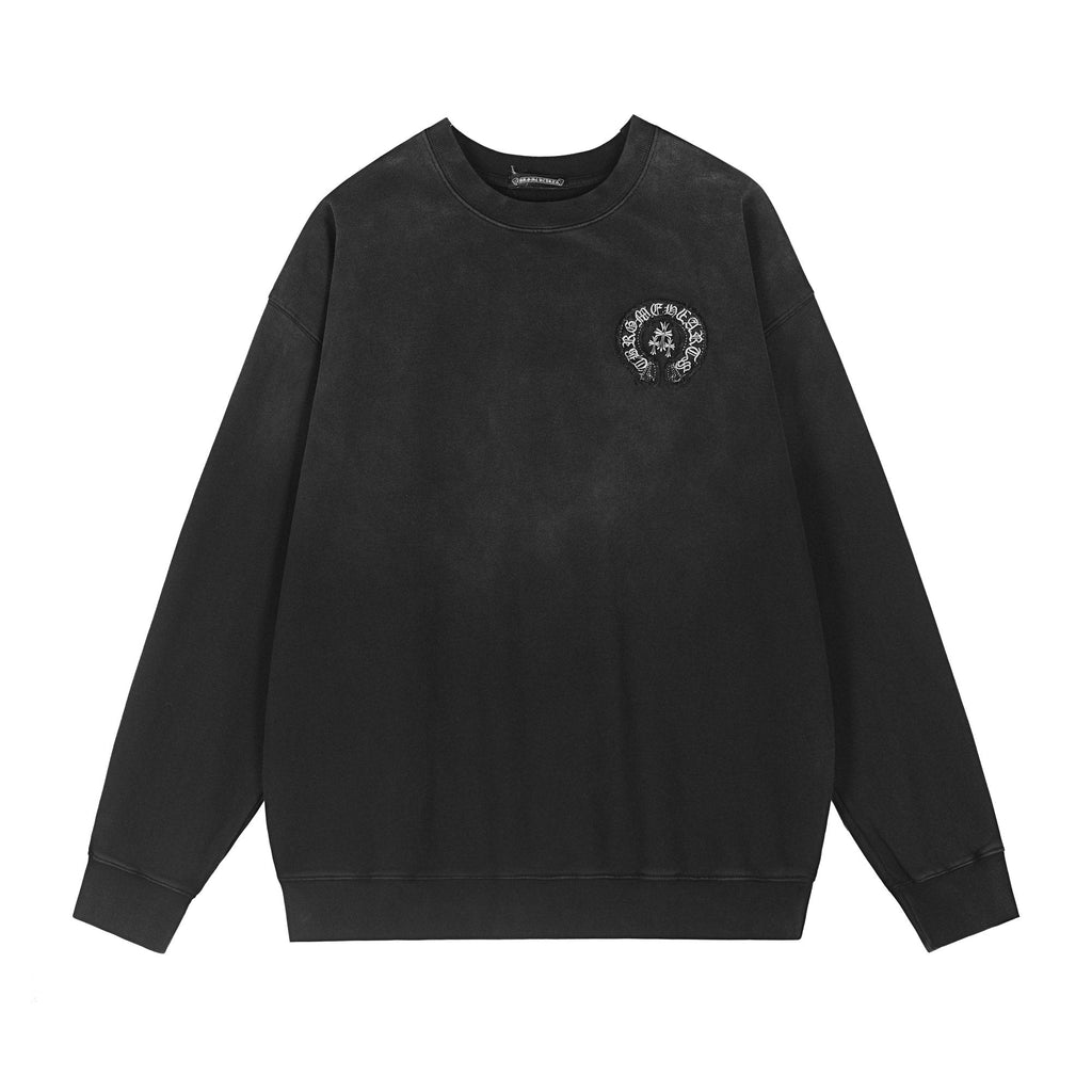 Chrome Hearts Distressed Cross Slogan Graphic Sweatshirt — hero