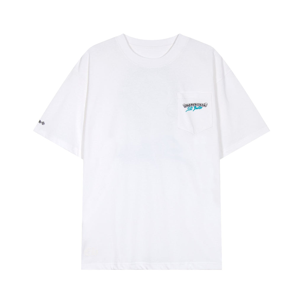 Chrome Hearts Horseshoe Floral Graphic T-Shirt — front
