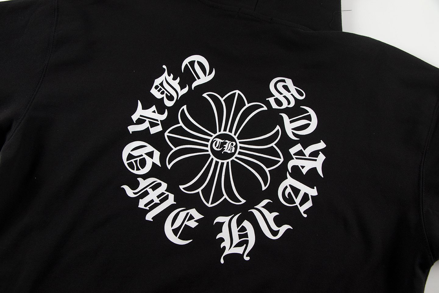 Chrome Hearts Flower Back Graphic Hoodie — detail