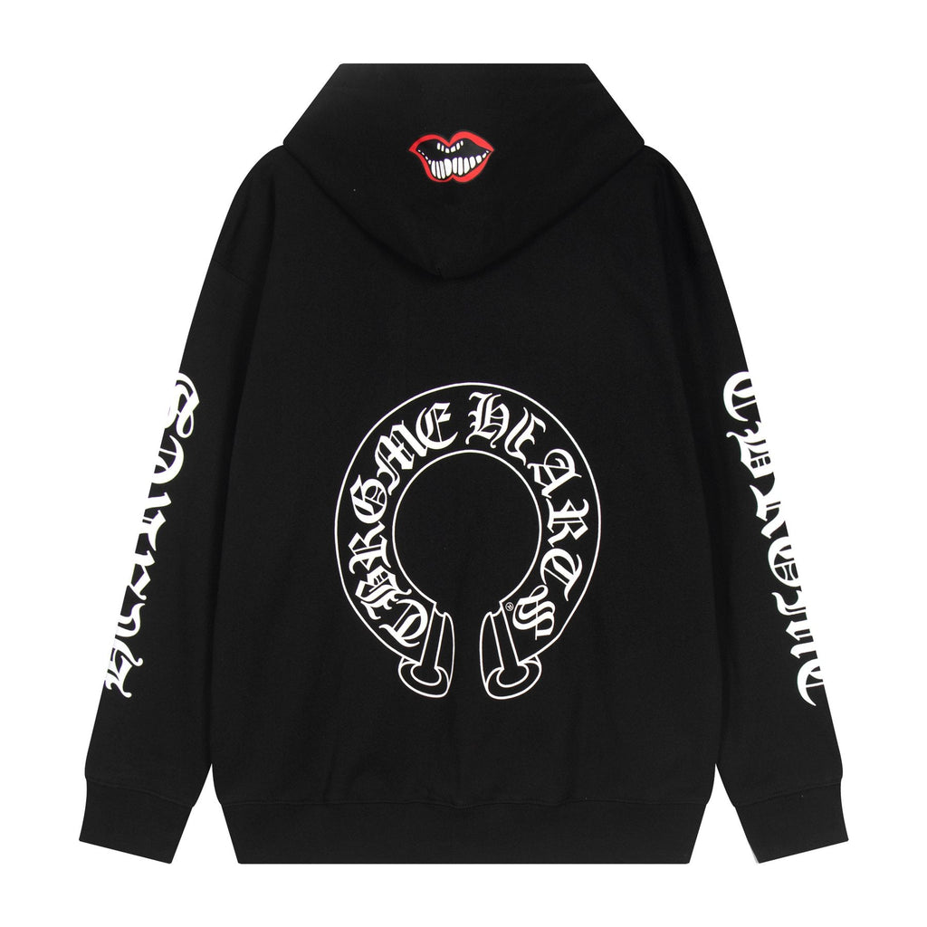 Chrome Hearts Slogan Graphic Hoodie — back