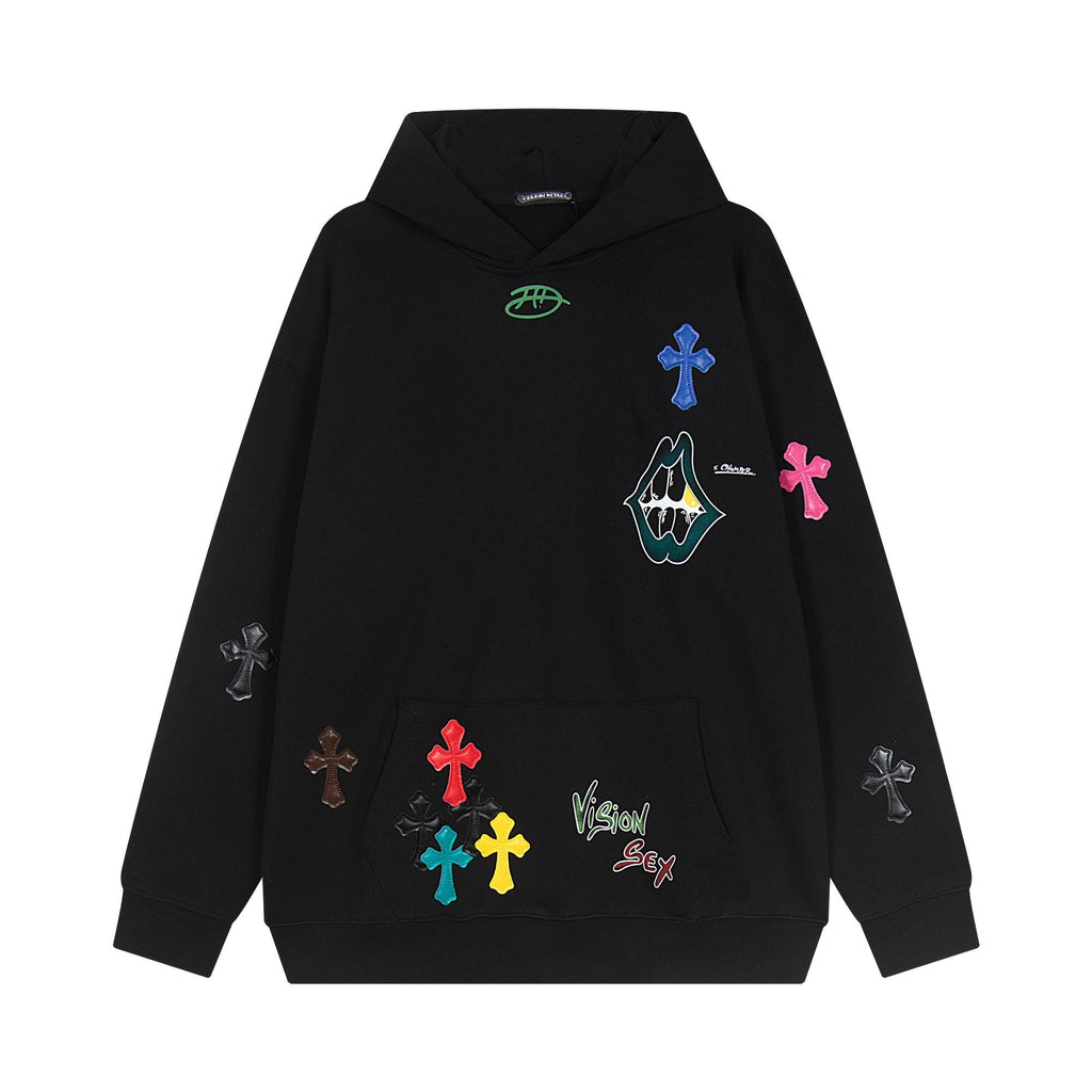 Chrome Hearts Cross Graphic Pullover Hoodie - Black — hero