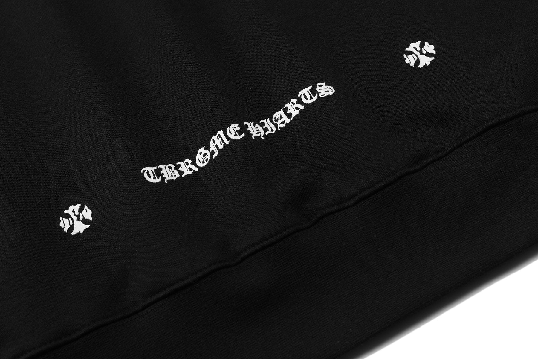 Chrome Hearts Gothic Motif Crewneck Sweatshirt — detail