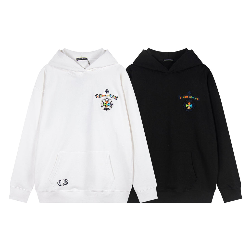 Chrome Hearts Rainbow Logo Embroidered Hoodie — comparison