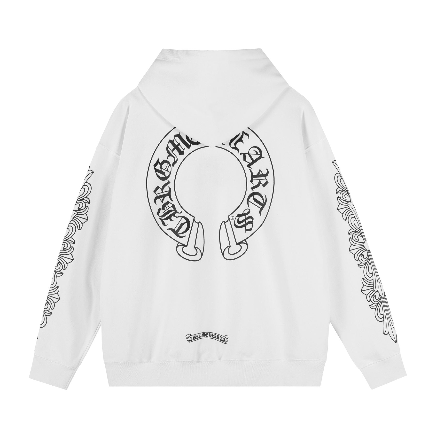 Chrome Hearts Horseshoe Graphic Pullover Hoodie — back