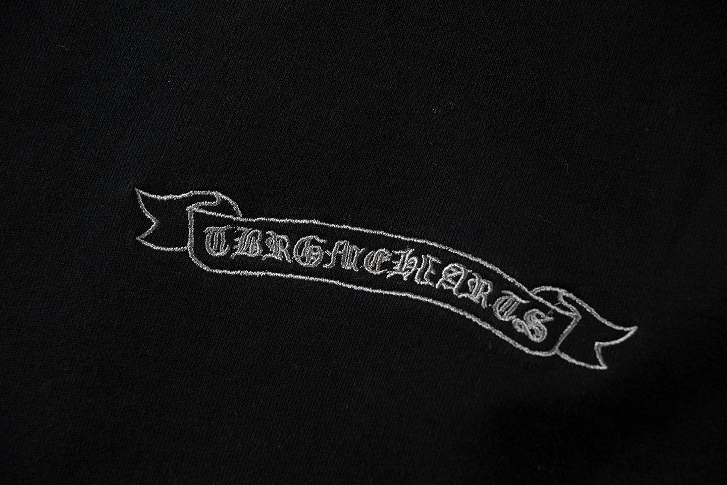 Chrome Hearts Rhinestone Horseshoe Applique Crewneck Sweatshirt — detail