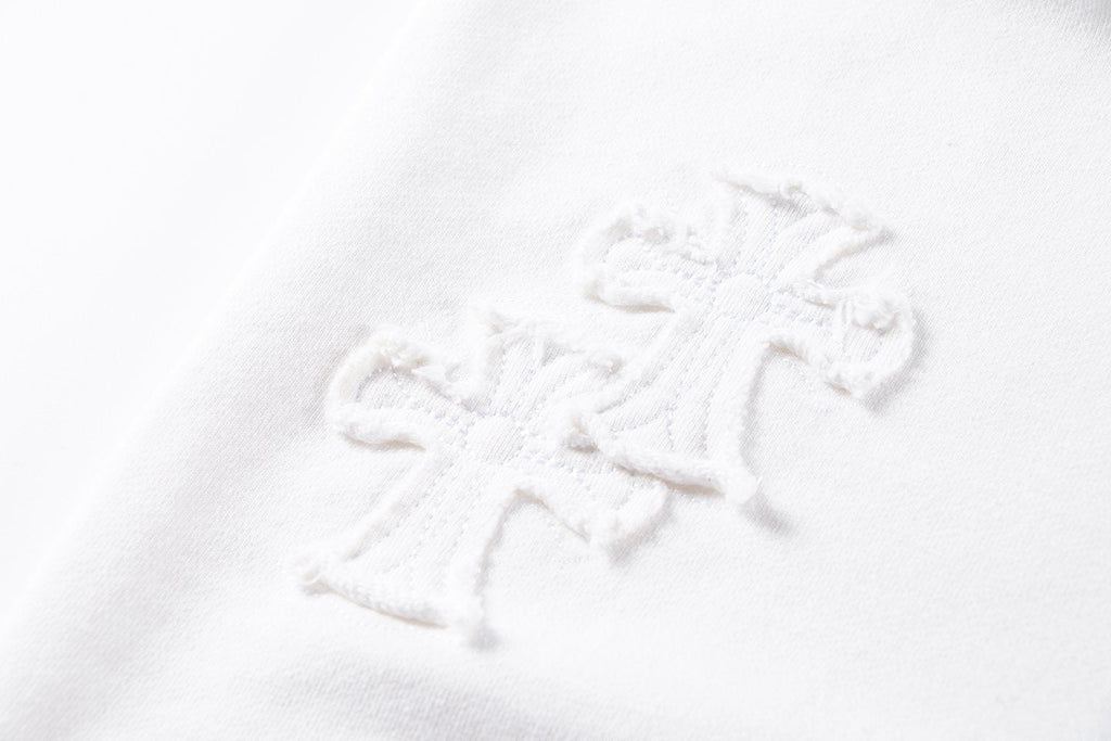 Chrome Hearts Rhinestone Horseshoe Applique Crewneck Sweatshirt — detail