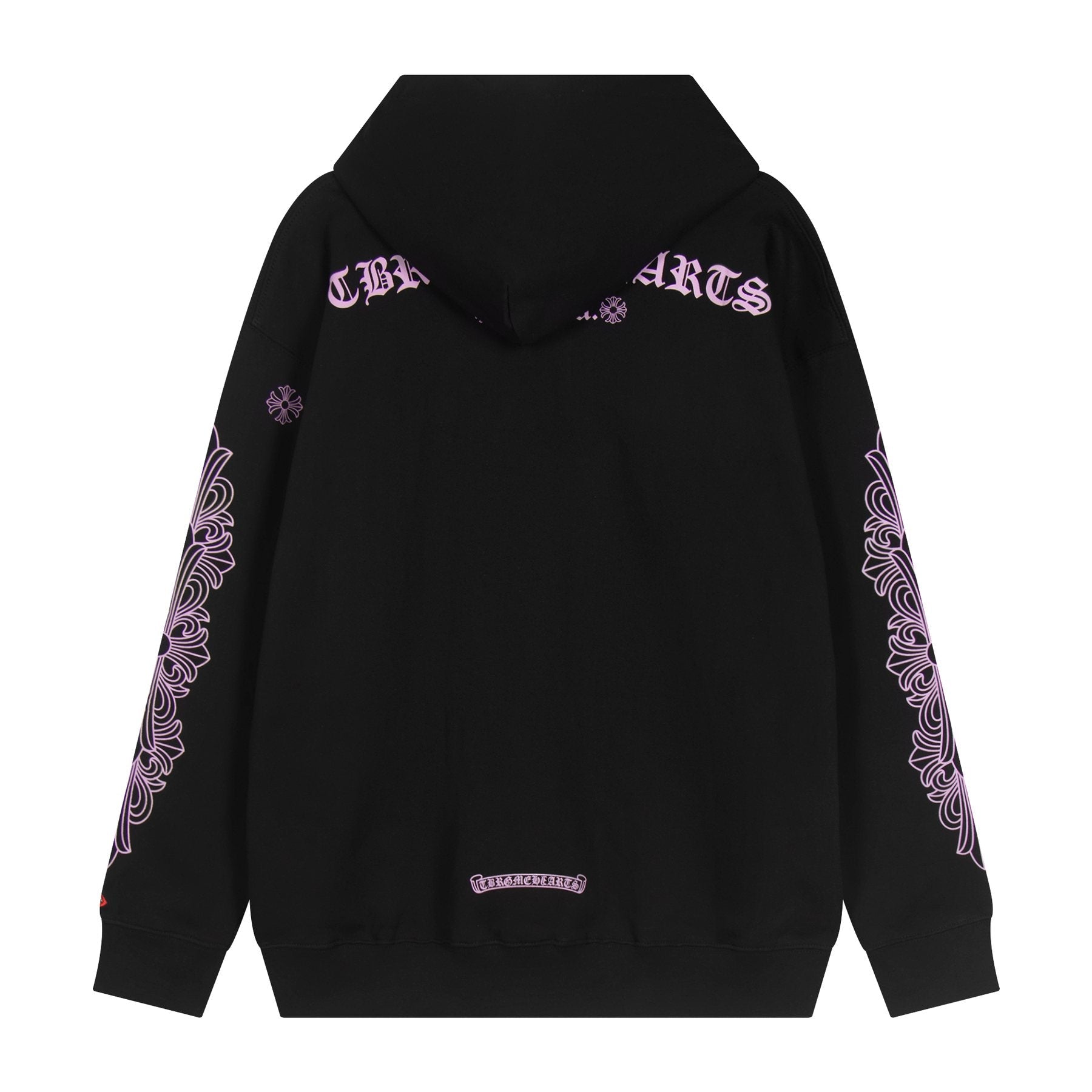 Chrome Hearts Pink Gothic Graphic Hoodie — back