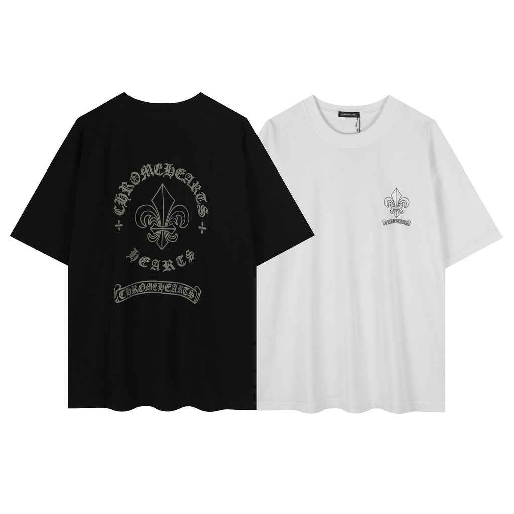 Chrome Hearts Fleur-De-Lis Crest Graphic T-Shirt — comparison
