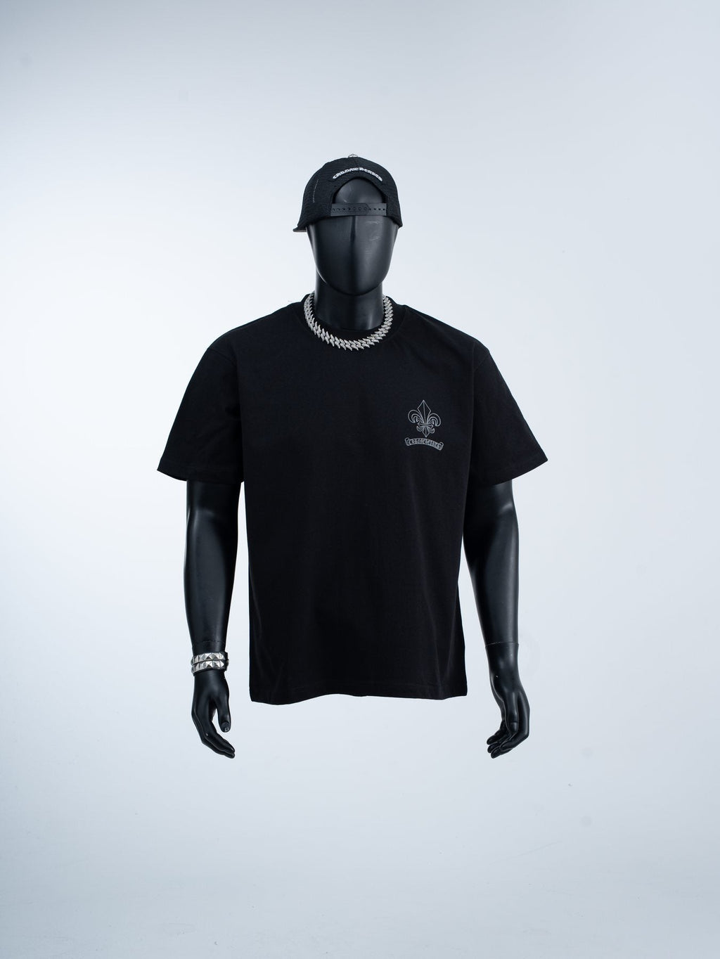 Chrome Hearts Fleur-De-Lis Crest Graphic T-Shirt — front