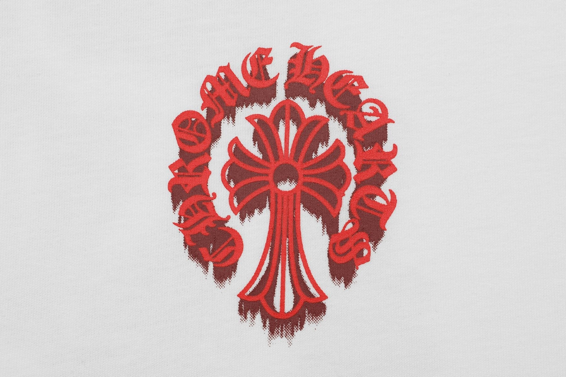Chrome Hearts Red Cross Graphic Short-Sleeve T-Shirt — detail