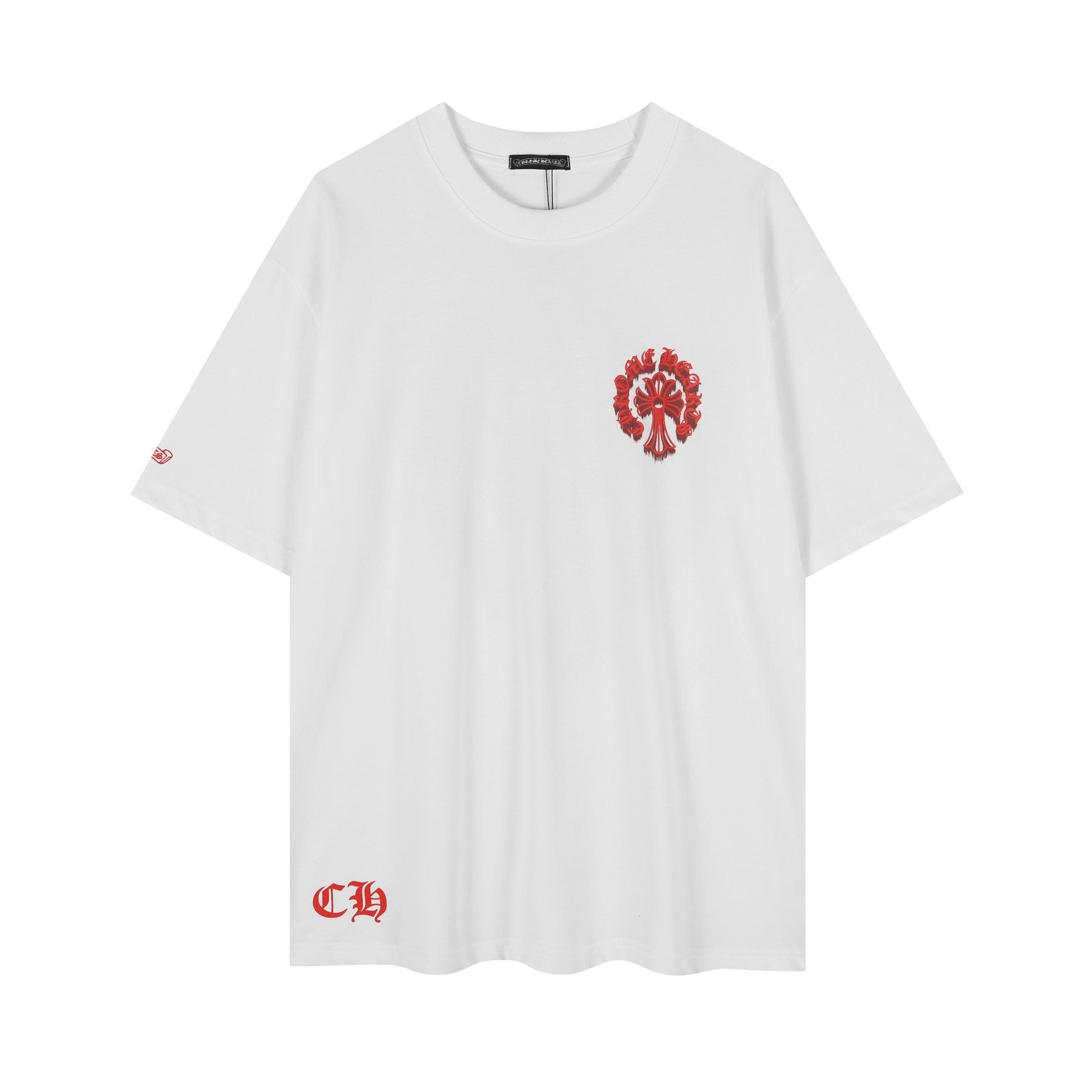 Chrome Hearts Red Cross Graphic Short-Sleeve T-Shirt — front