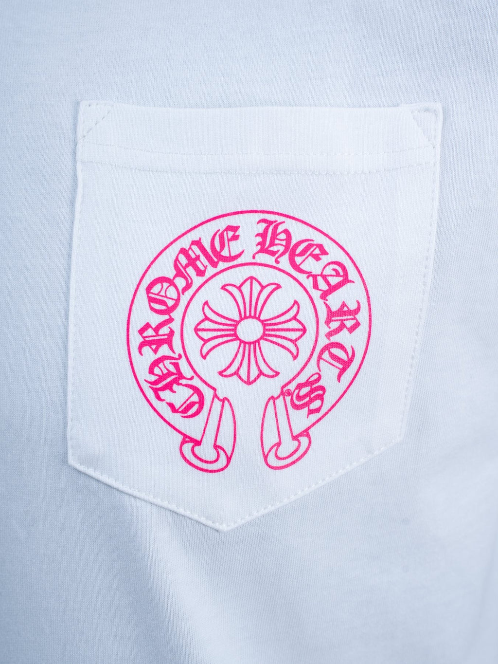 Chrome Hearts Pink Back Graphic Pocket T-Shirt — detail