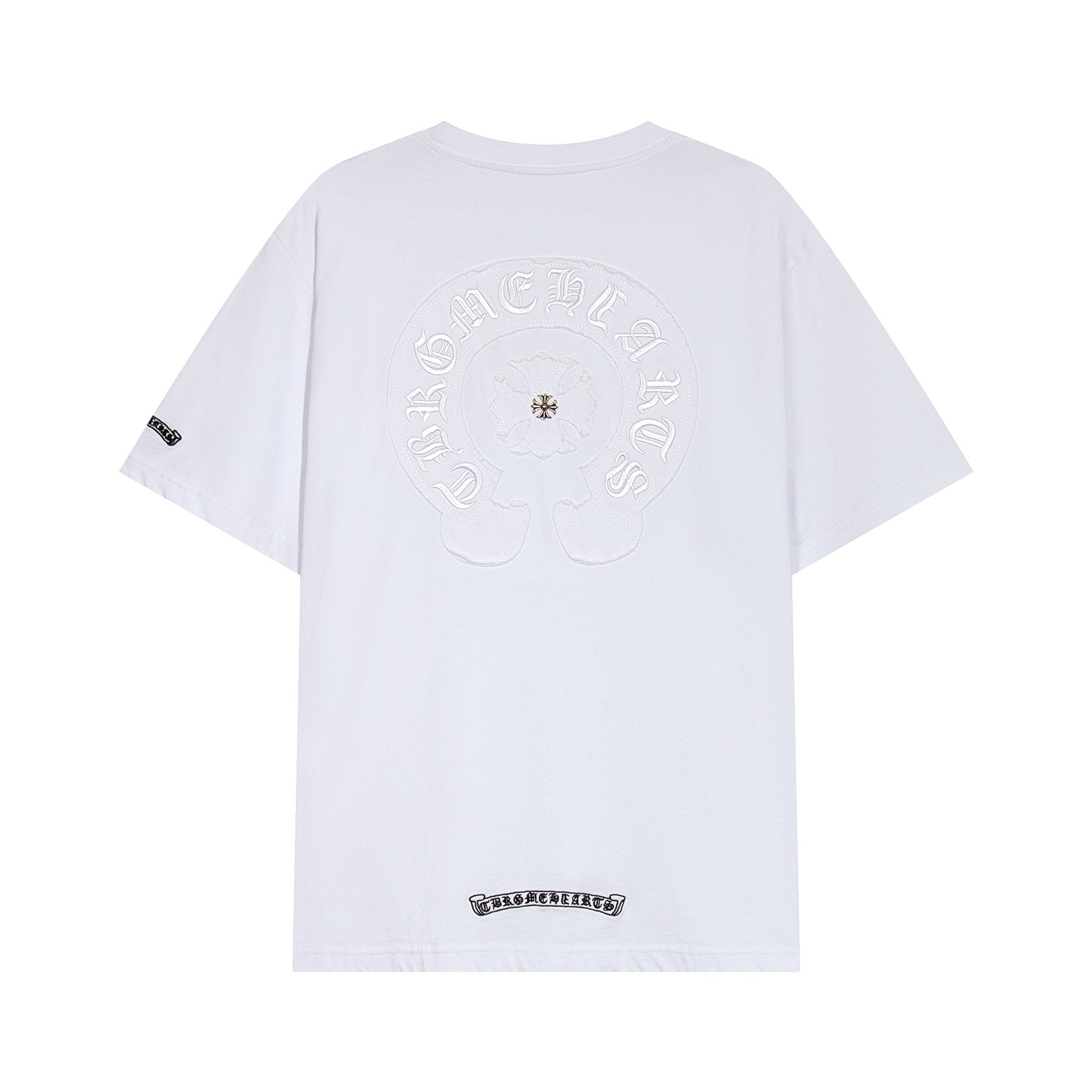 Chrome Hearts Horseshoe Floral Graphic T-Shirt — back