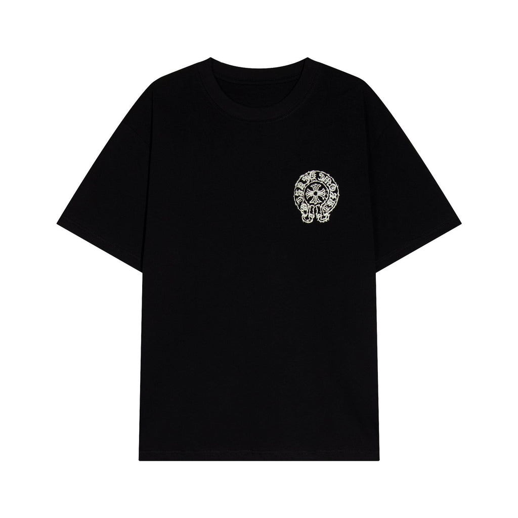 Chrome Hearts Sanskrit Horseshoe Cross Graphic T-Shirt — front