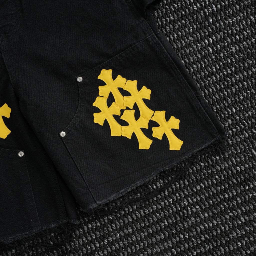Chrome Hearts Cross Patch Cargo Shorts — detail