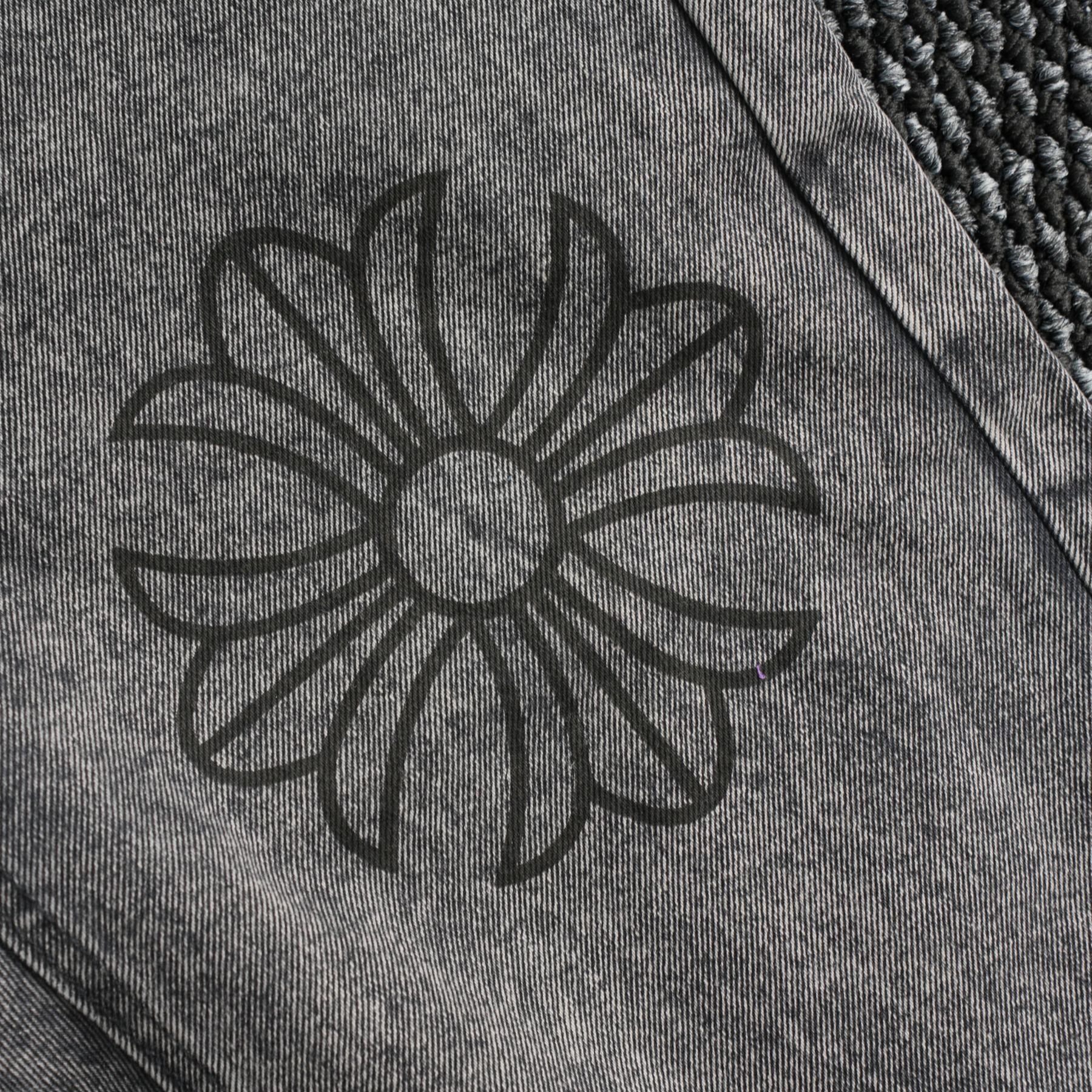 Chrome Hearts Gray Graphic Washed Jeans — detail