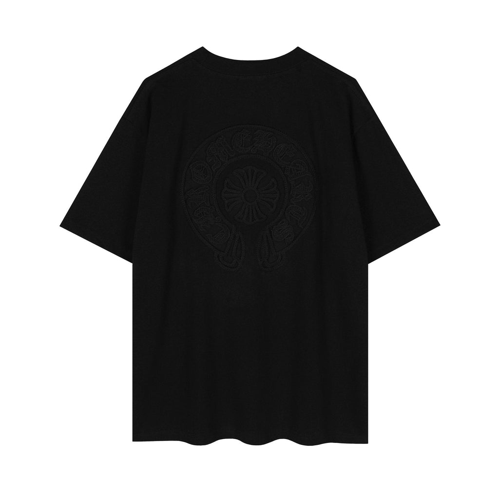 Chrome Hearts Horseshoe Embroidered Short-Sleeve T-Shirt — back