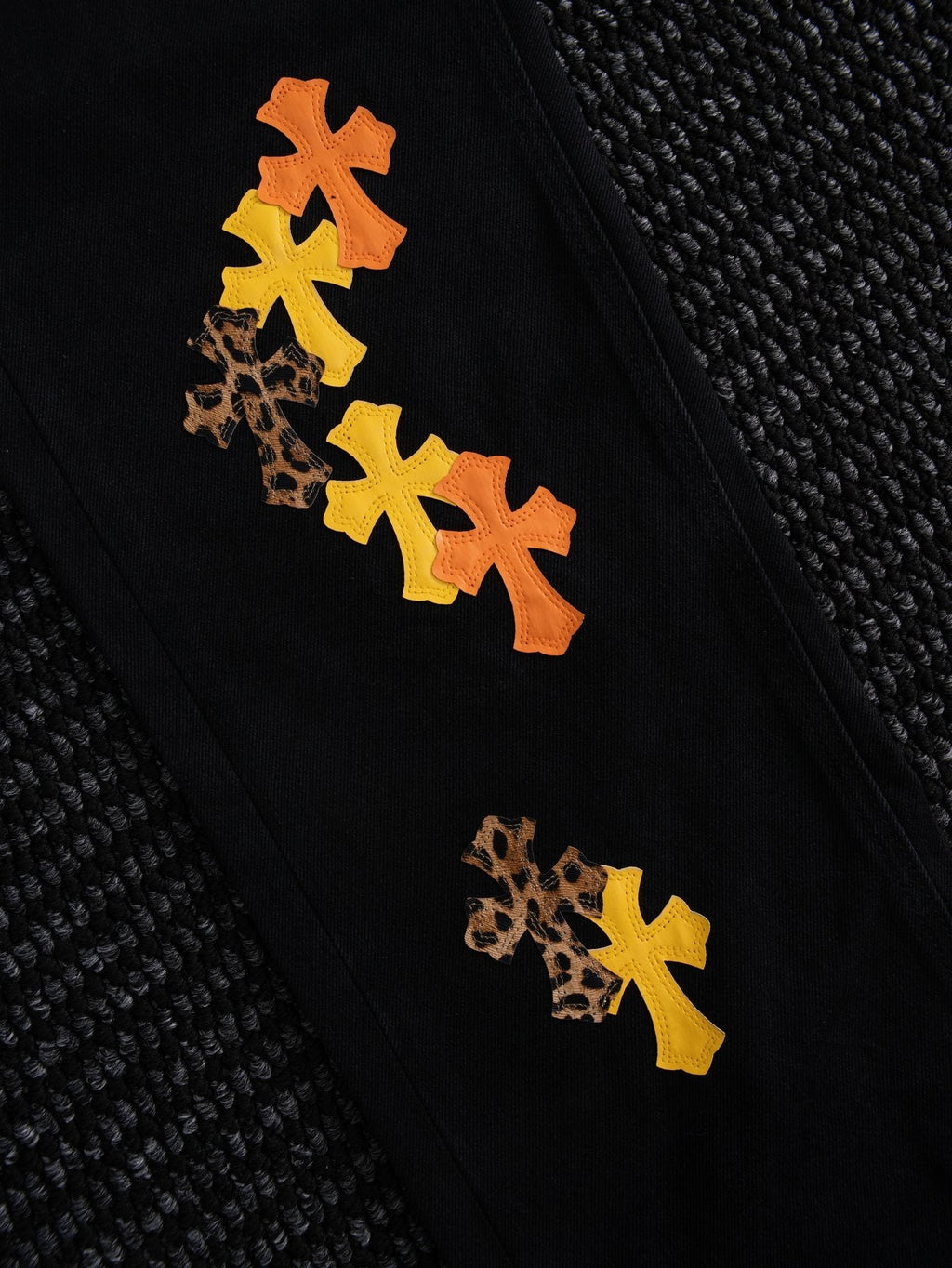 Chrome Hearts Cross Graphic Black Jeans — detail