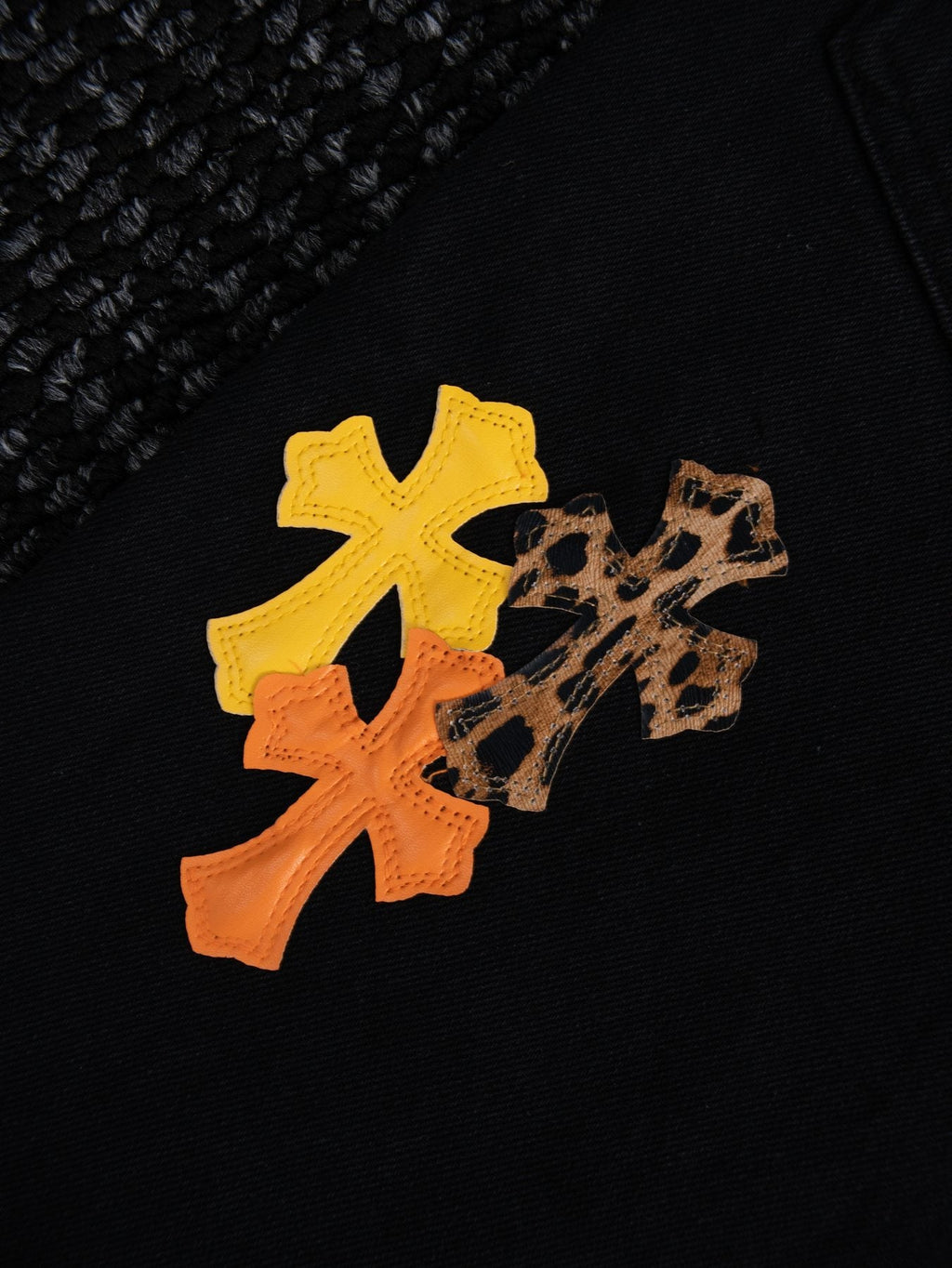 Chrome Hearts Cross Graphic Black Jeans — detail