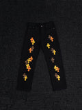 Chrome Hearts Cross Graphic Black Jeans — hero