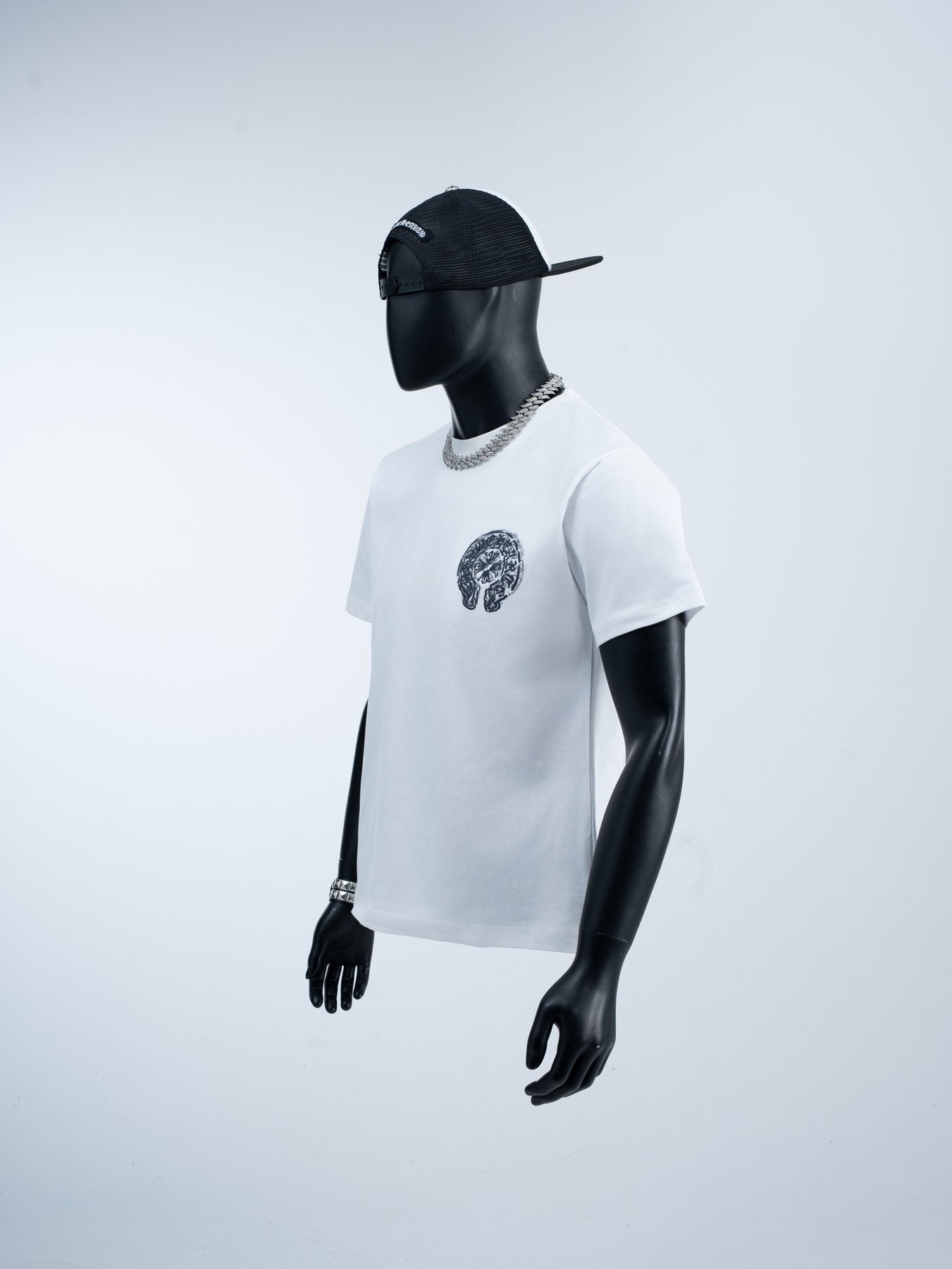 Chrome Hearts Back Emblem Graphic T-Shirt — context