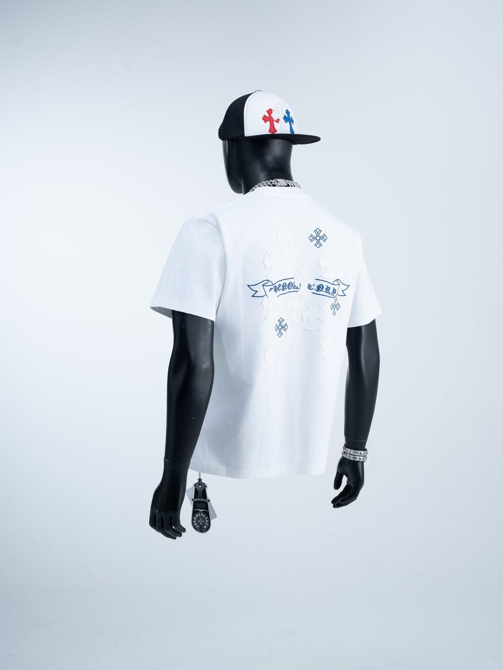 Chrome Hearts Cross Banner Graphic T-Shirt — context
