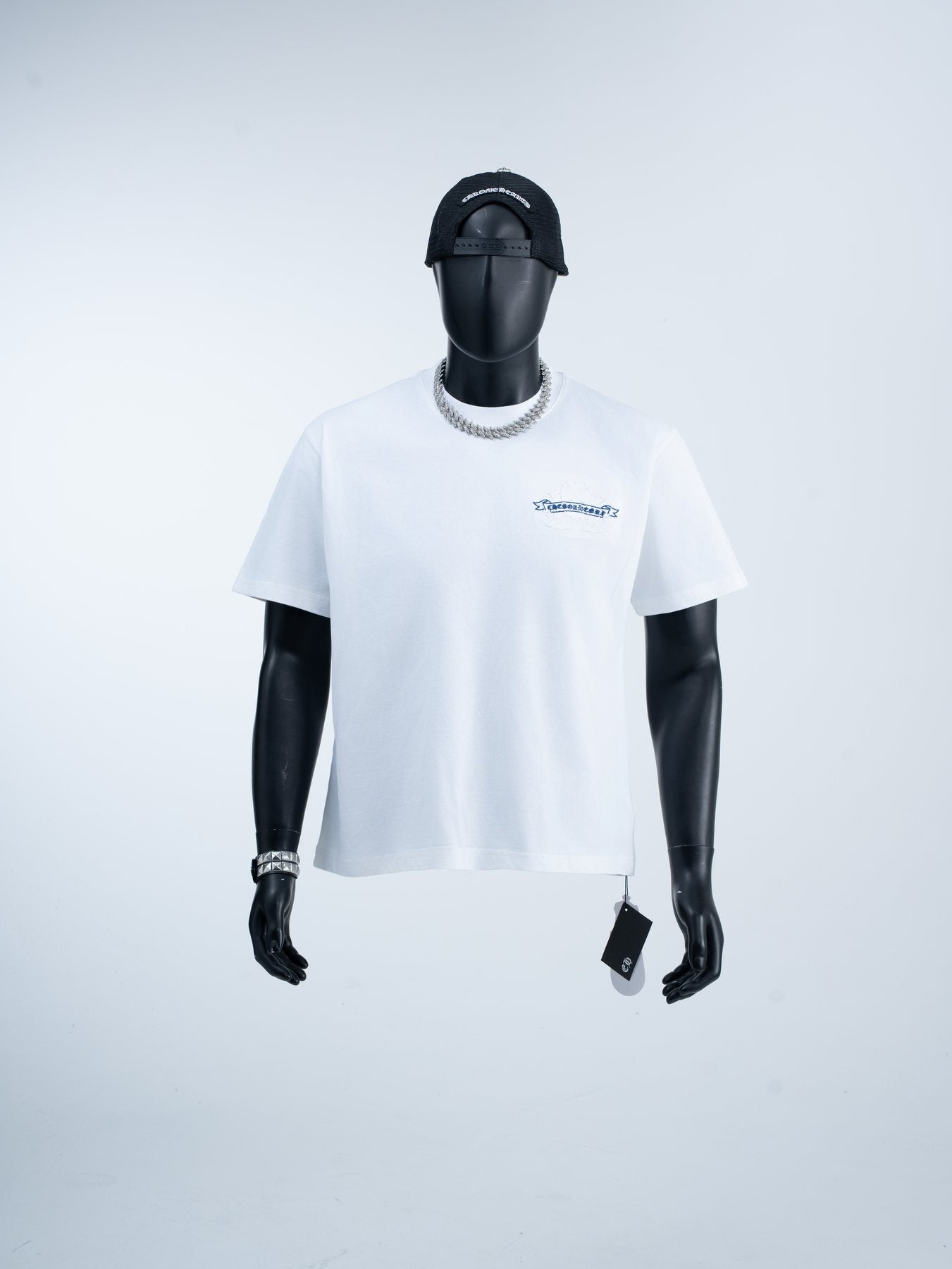 Chrome Hearts Cross Banner Graphic T-Shirt — front