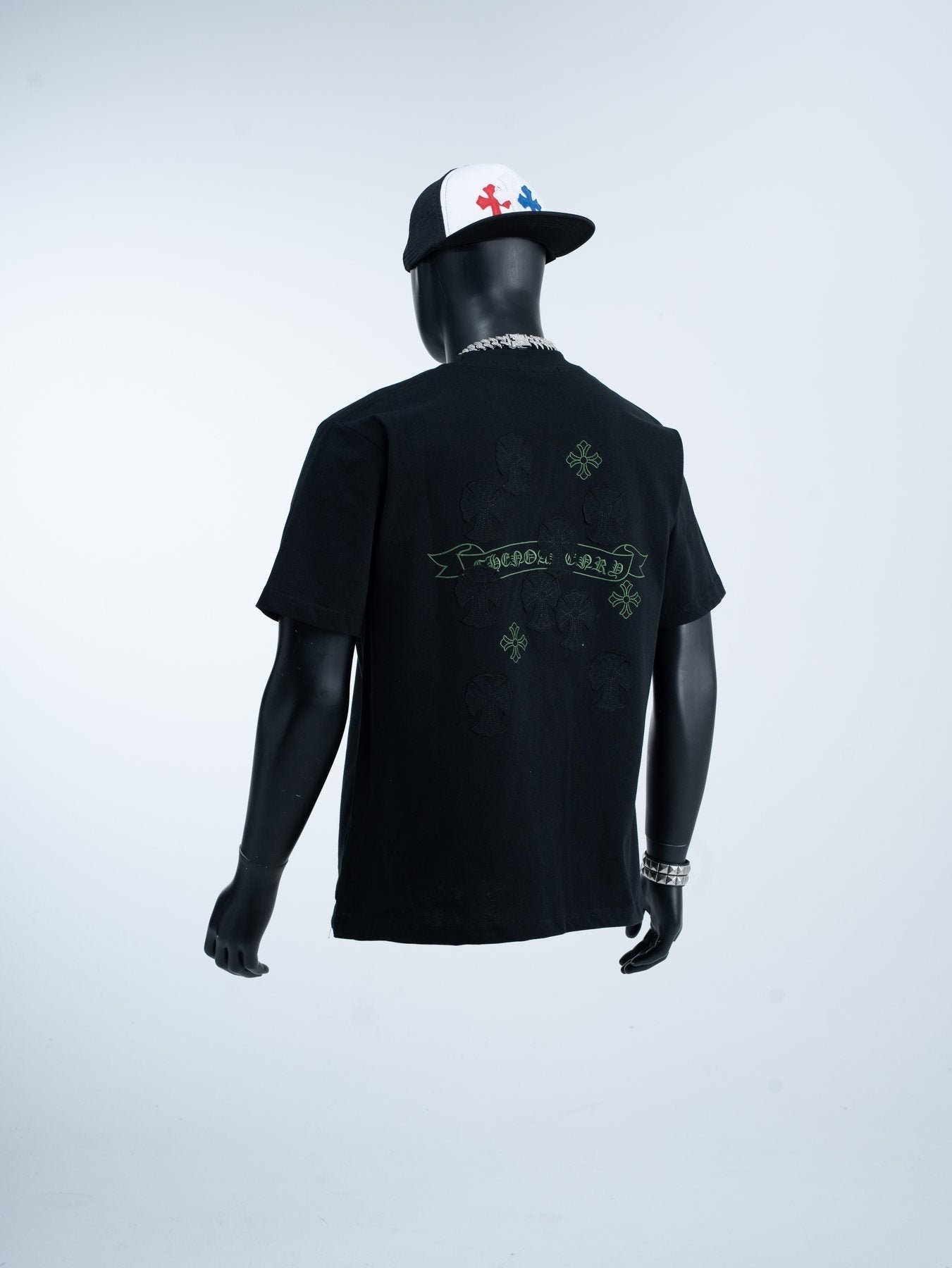 Chrome Hearts Cross Banner Graphic T-Shirt — context
