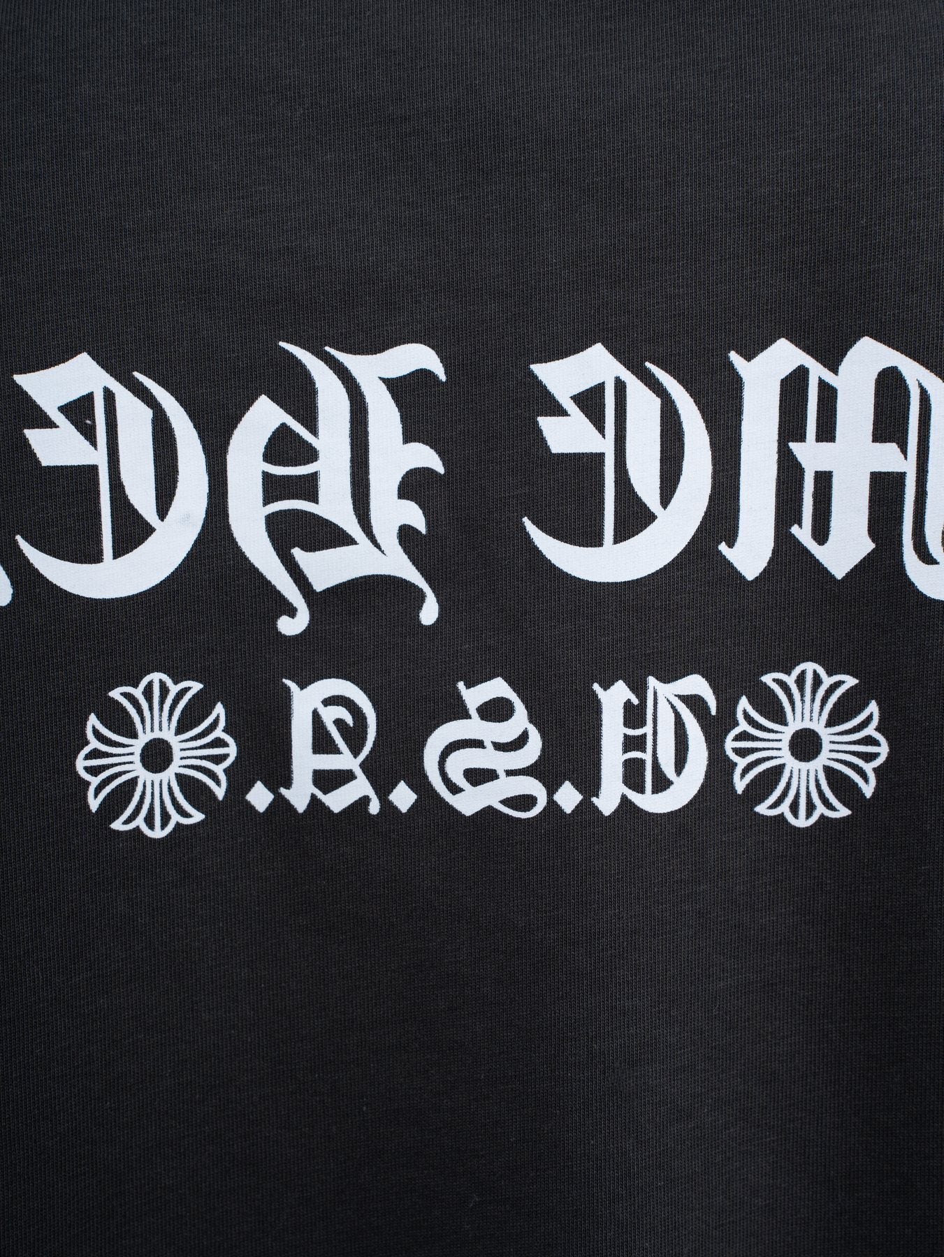 Chrome Hearts Horseshoe Gothic Graphic T-Shirt — detail