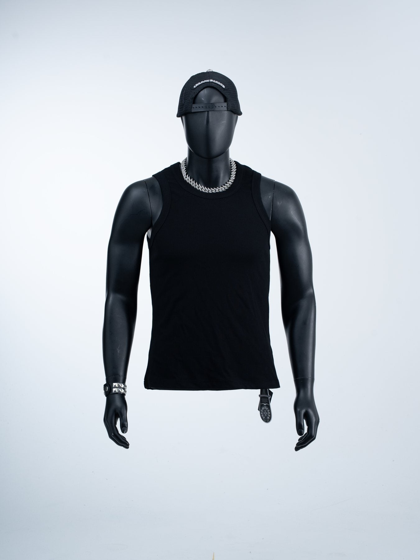 Chrome Hearts Slogan Back Graphic Sleeveless T-Shirt — front