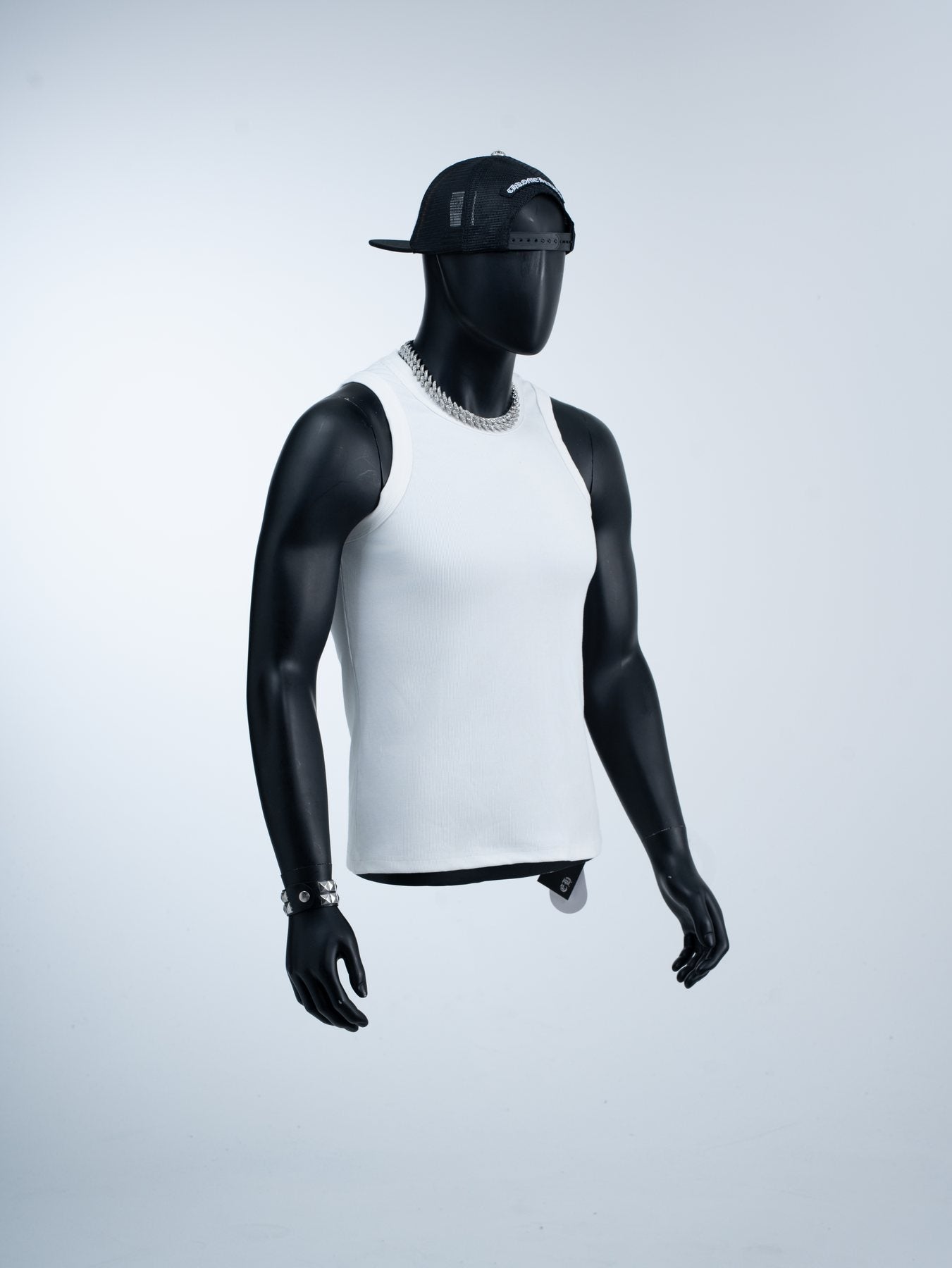 Chrome Hearts Slogan Back Graphic Sleeveless T-Shirt — front