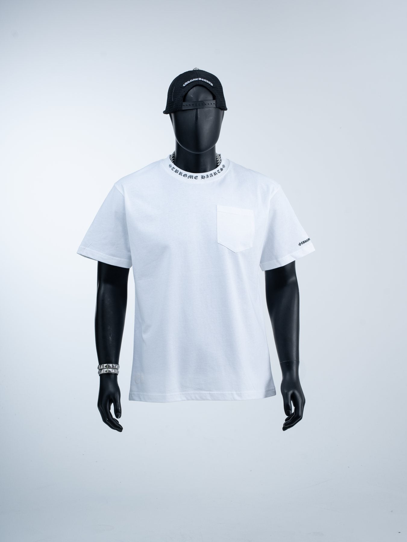 Chrome Hearts Sanskrit Letter Pocket Short-Sleeve T-Shirt — front