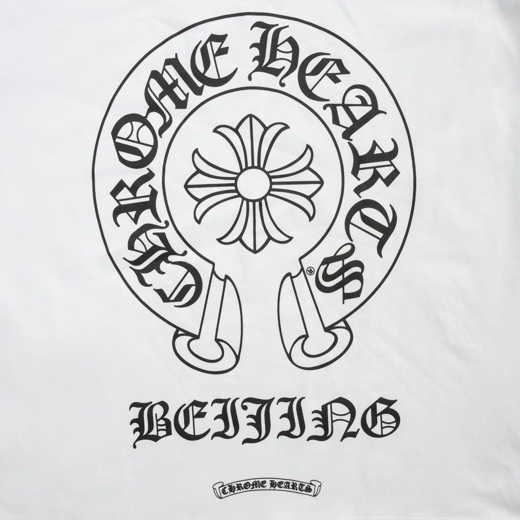 Chrome Hearts Beijing Horseshoe Script Graphic T-Shirt — detail