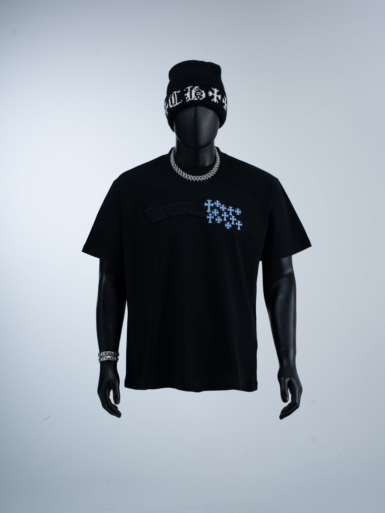 Chrome Hearts Star Cross Graphic T-Shirt — front