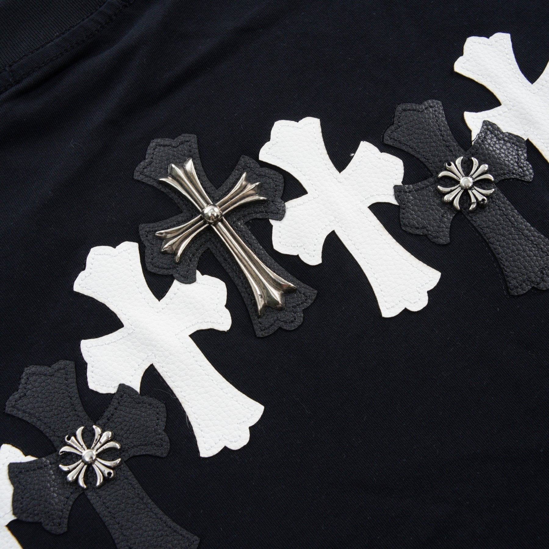 Chrome Hearts Contrast Cross Applique T-Shirt — detail