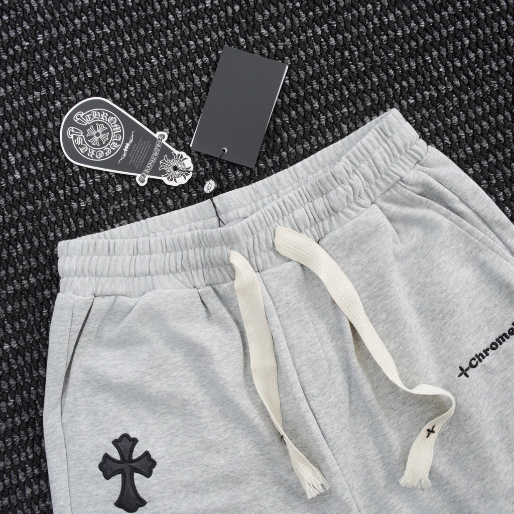 Chrome Hearts Cross Patch Drawstring Shorts — detail