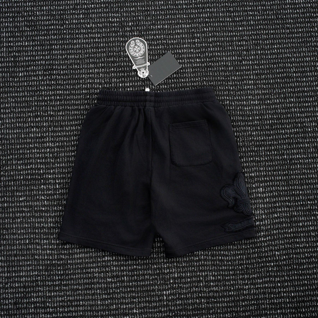Chrome Hearts Tonal Sanskrit Cross Embroidered Shorts — back