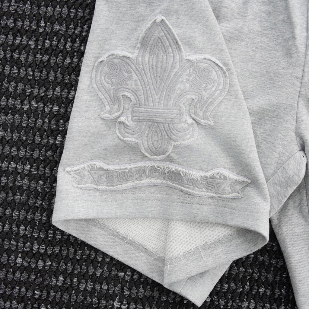 Chrome Hearts Tonal Sanskrit Cross Embroidered Shorts — detail