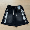 GABOS Washed Black Side Graphic Shorts — hero