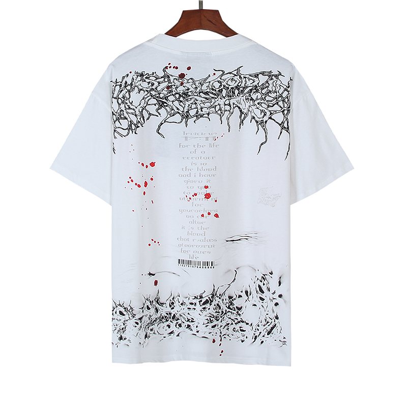 Hellstar Red and Black Graphic Short-Sleeve T-Shirt — back