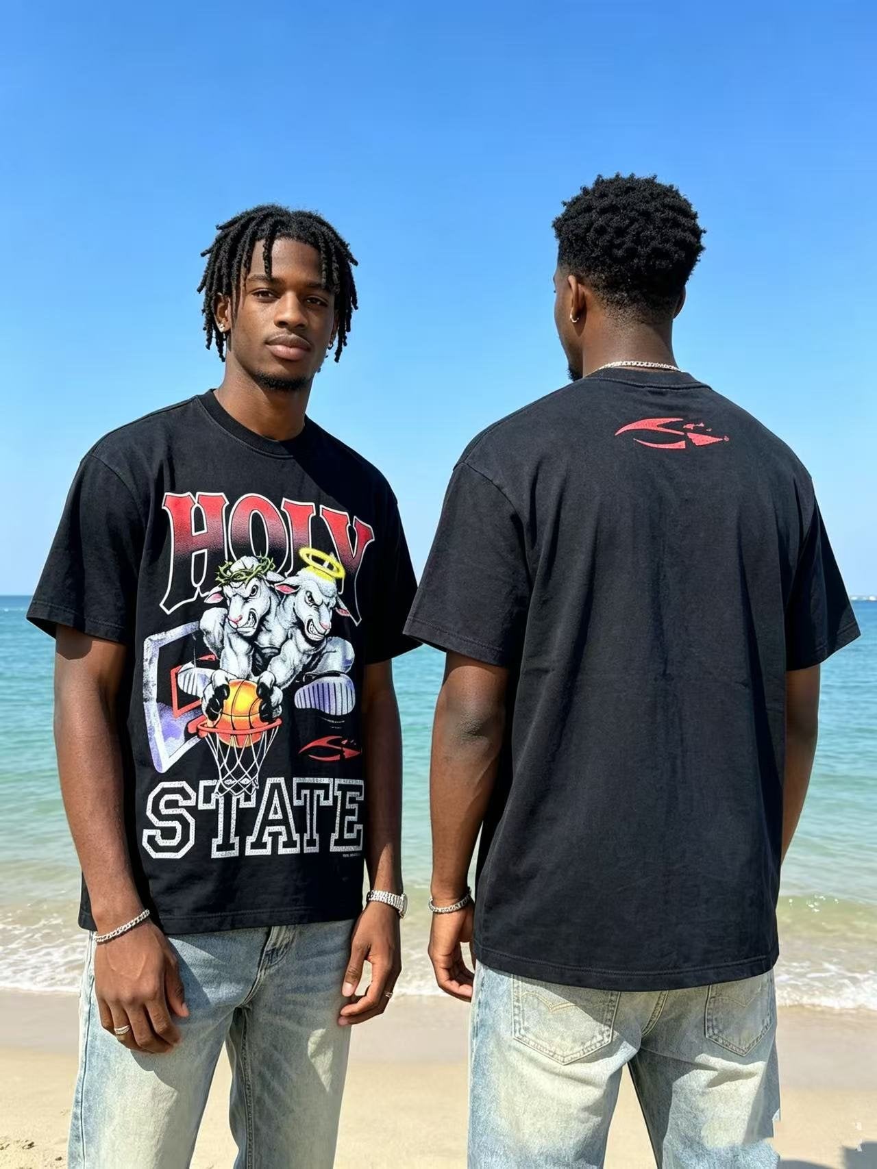 Hellstar Holy State Sheep Basketball Graphic T-Shirt — context