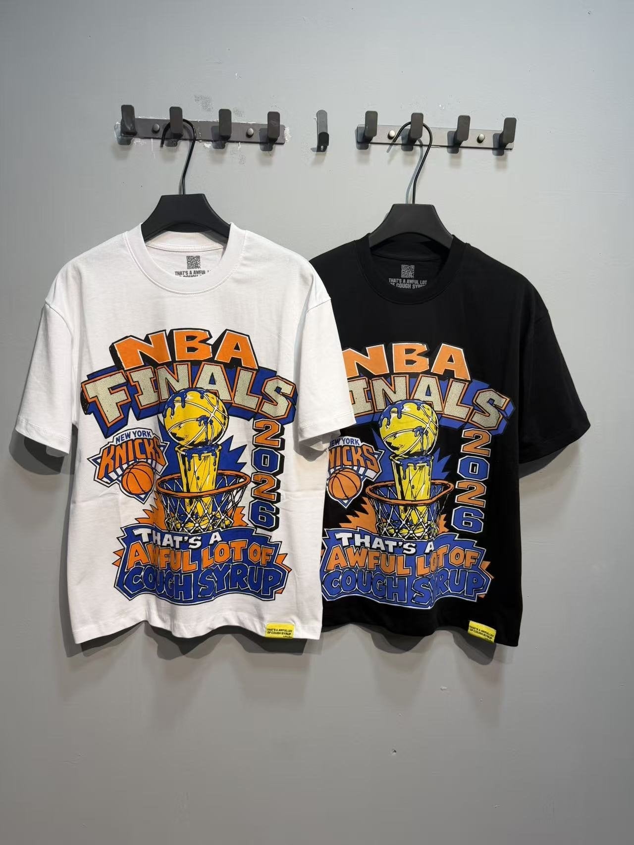 THAT'S A AWFUL LOT OF COUGH SYRUP Front & Back Graphic T-Shirt — comparison