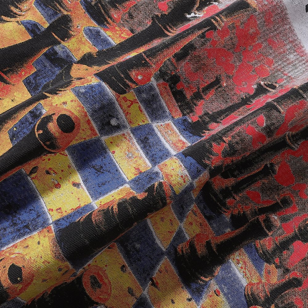 Rough Play Think Twice Chess Graphic T-Shirt — fabric_closeup