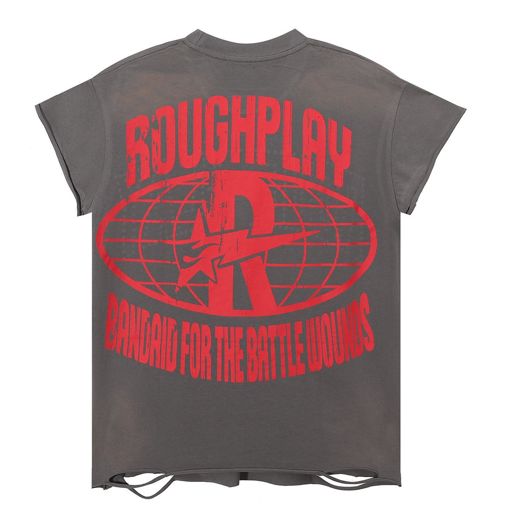 Rough Play Astro Boy Graphic Distressed T-Shirt — back