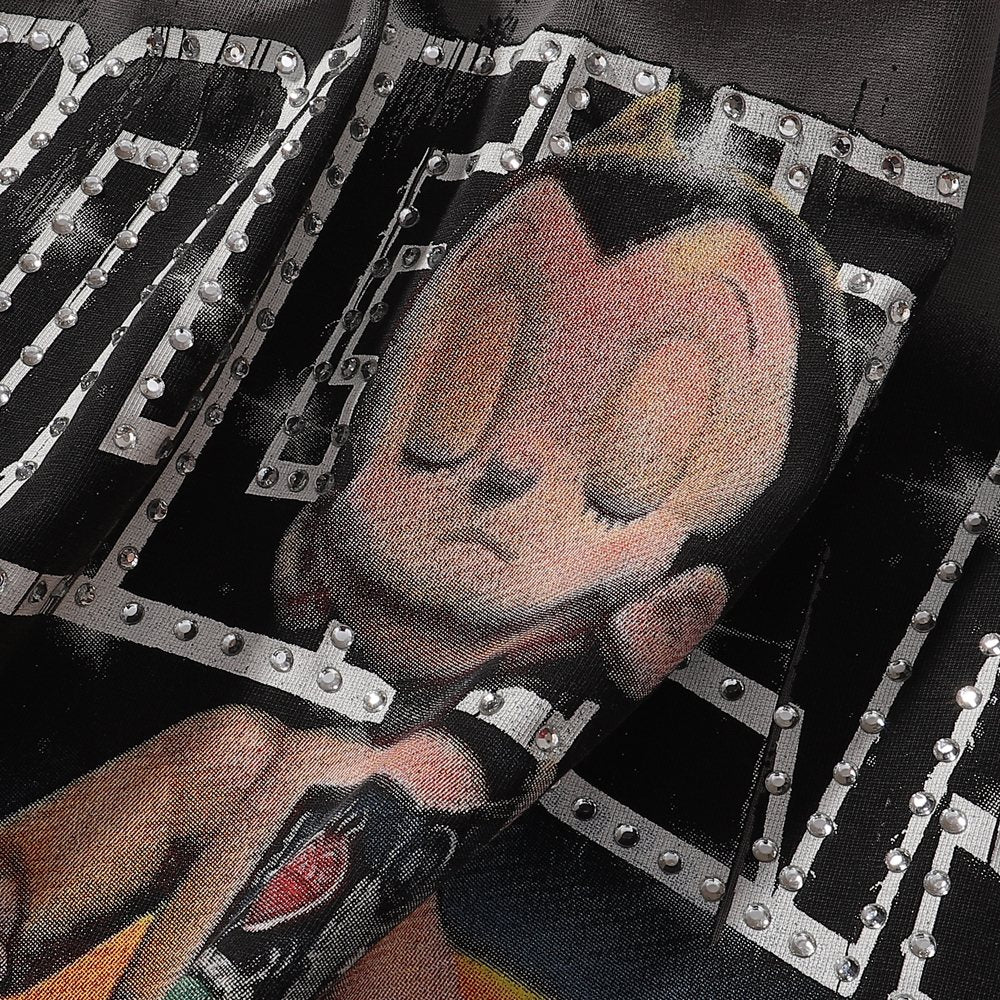 Rough Play Astro Boy Graphic Distressed T-Shirt — detail