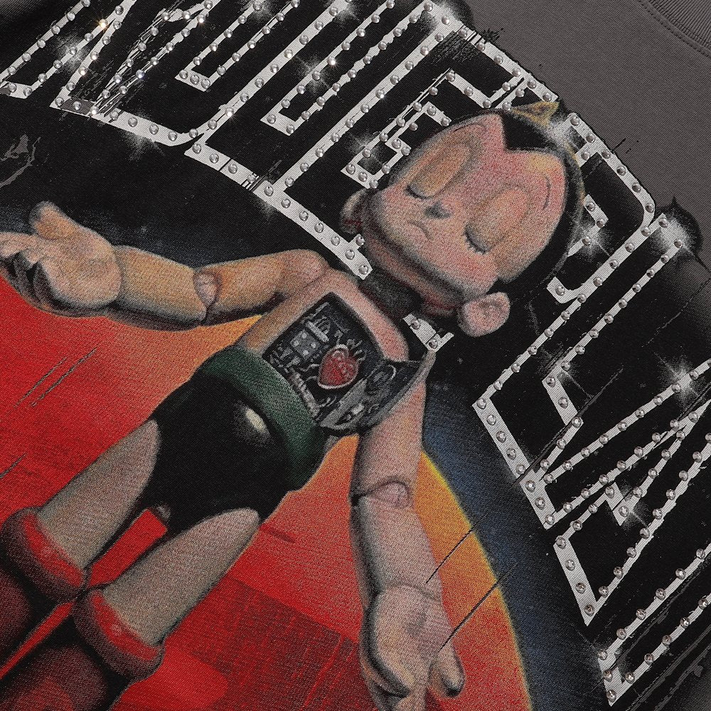 Rough Play Astro Boy Graphic Distressed T-Shirt — detail