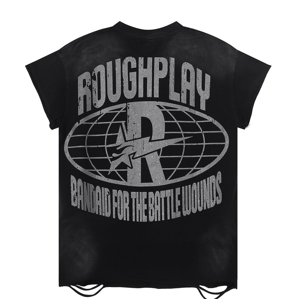 Rough Play Sunkiss Battle Graphic Sleeveless T-Shirt — back