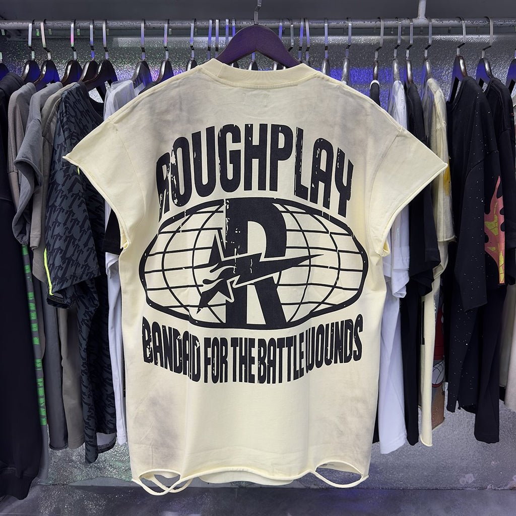 Rough Play Sunkiss Battle Graphic Sleeveless T-Shirt — context