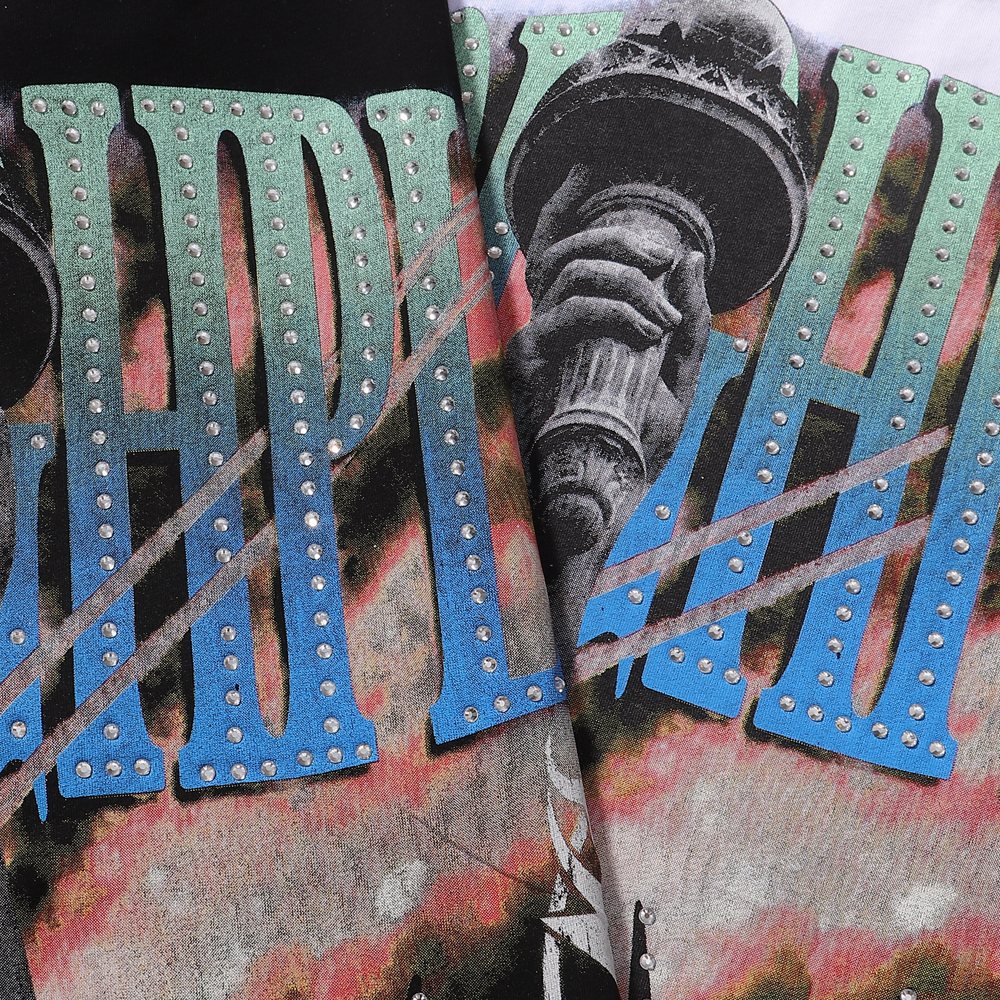 Rough Play Statue of Liberty Graphic Long-Sleeve T-Shirt — detail